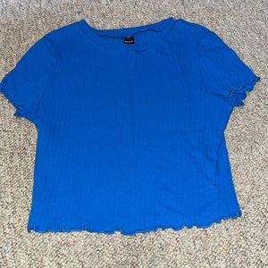 Blue Crop Top